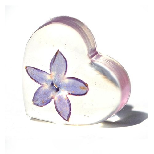 Cœur résine 10 cm